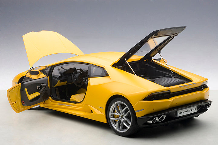 1/12 LAMBORGHINI HURACAN LP610-4 AUTOART MATT YELLOW 12097 Diecast Scale Model Car
