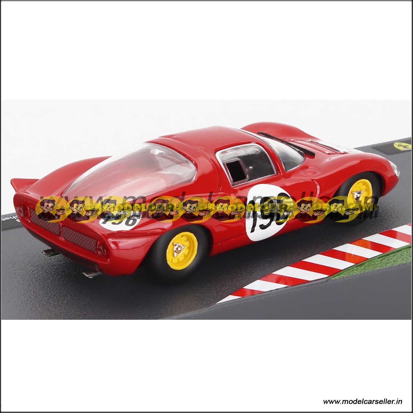 1/43 Ferrari DINO 206S N 196 1966 GIANCARLO BAGHETTI JEAN GUICHET Altaya Diecast Scale Model Race Car