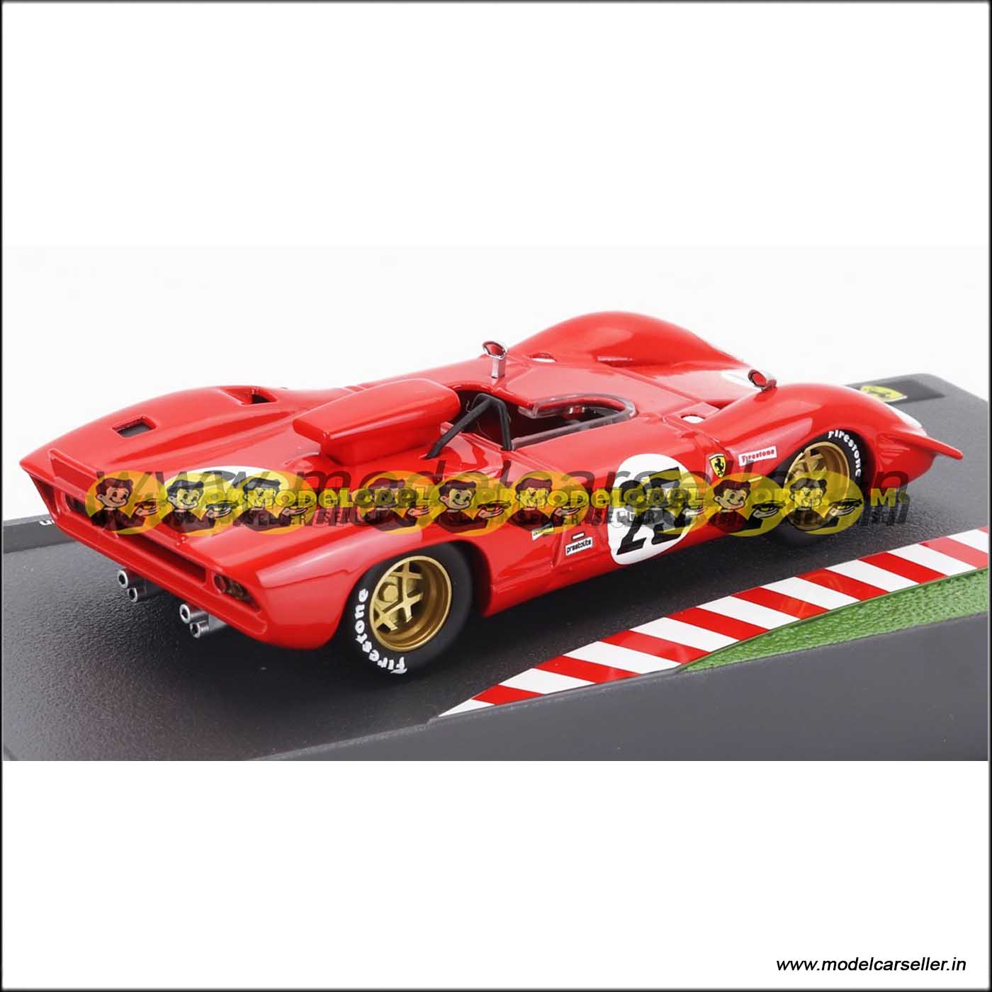 1/43 Ferrari 312P N25 SEBRING 1969 MARIO ANDRETTI CHRIS AMON Altaya Diecast Scale Model Car