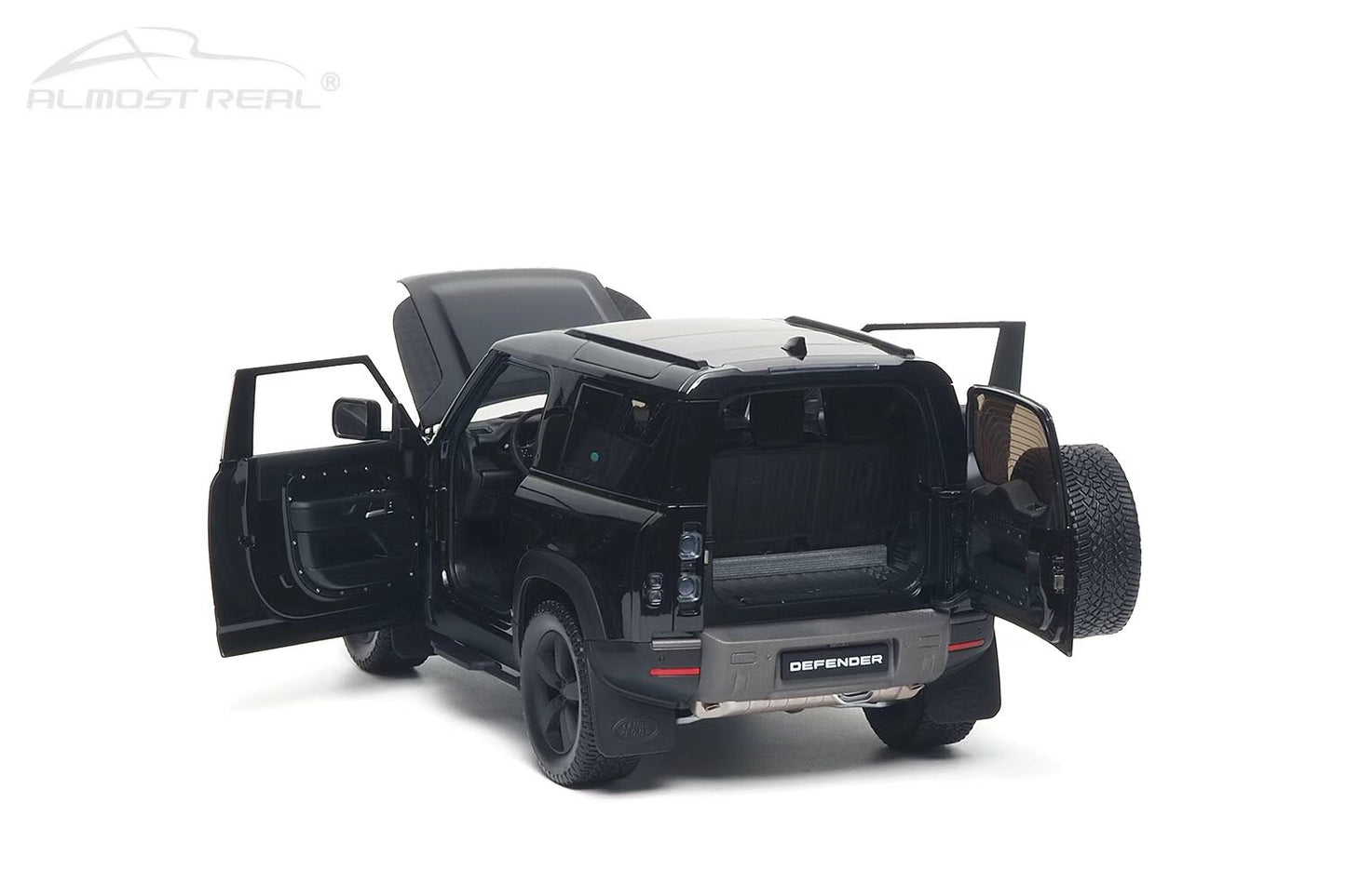 PRE-ORDER 1/18 Land Rover Defender 90 2020 Almost Real Santorini Black Diecast Model SUV