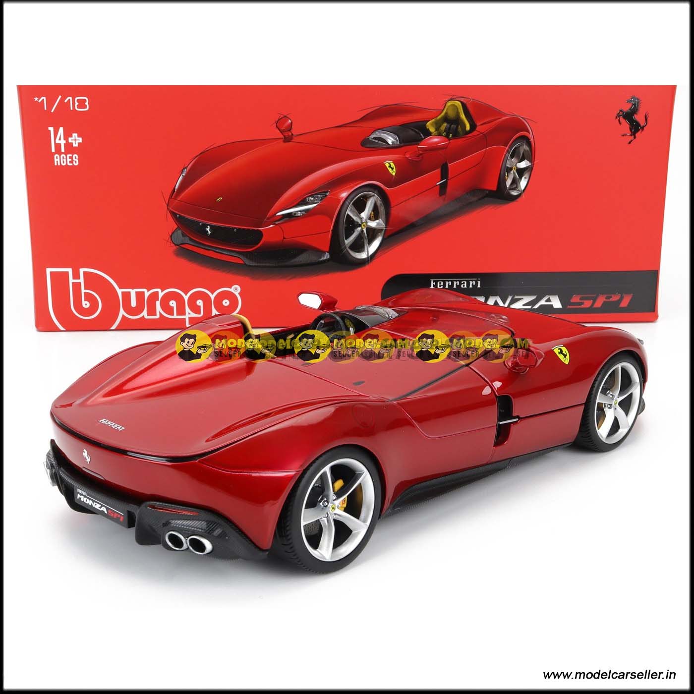 1/18 Bburago Signature Ferrari Monza SP1 2018 Diecast Scale Model