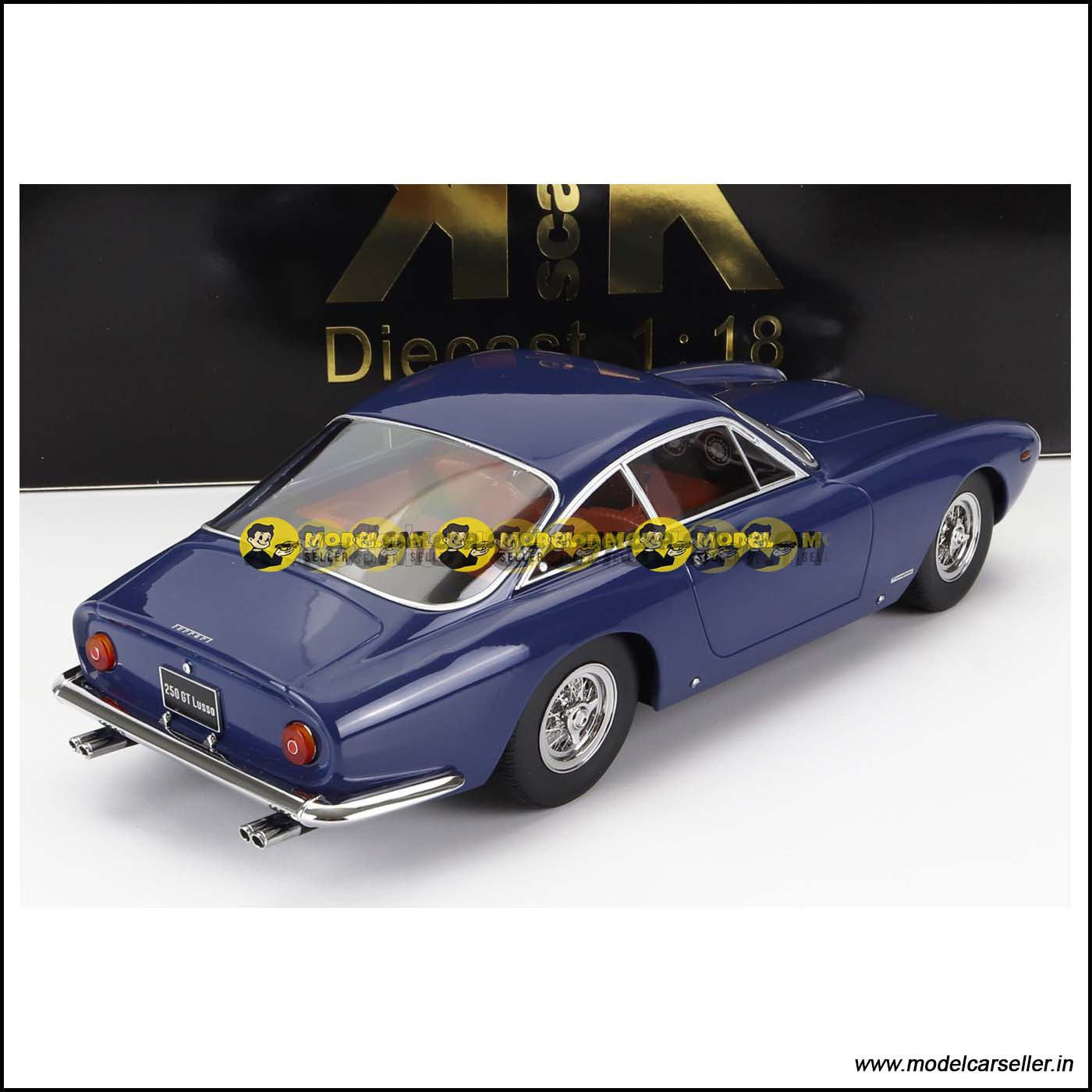 1/18 KK SCALE FERRARI 250 GT LUSSO 1962 BLUE Diecast Scale Model Car