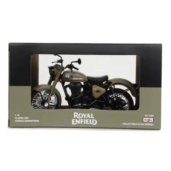 1/12 Royal Enfield Classic 350 Desert Storm Diecast Motorcycle