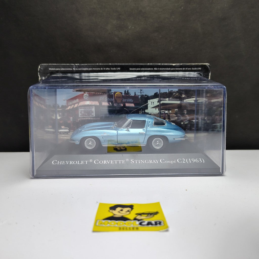 1:43 Altaya Chevrolet Corvette Stingray Coupe 1963 Diecast Scale Model Car