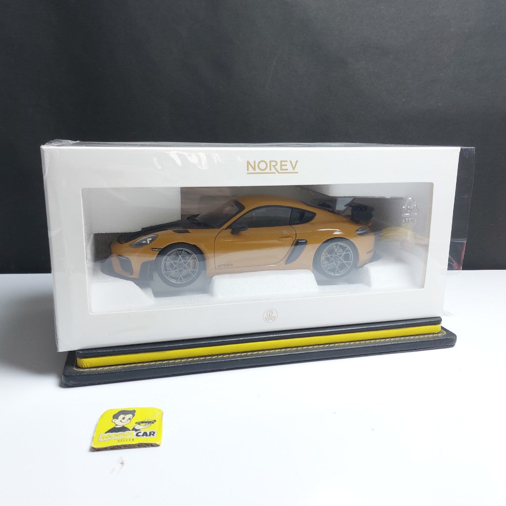 1:18 Norev Porsche 718 Cayman GT4 RS 2023 Weissach Diecast Scale Model Car