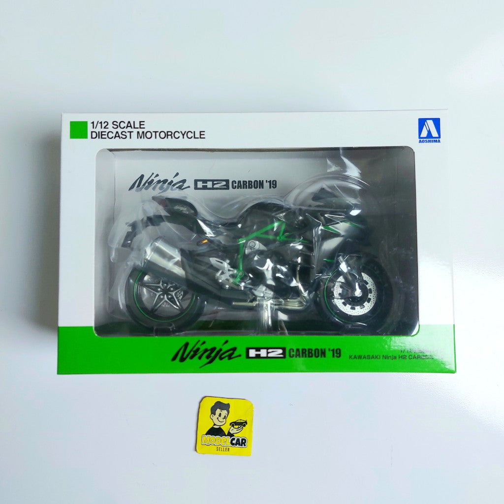 1:12 Aoshima Kawasaki Ninja H2 Diecast Scale Model Bike
