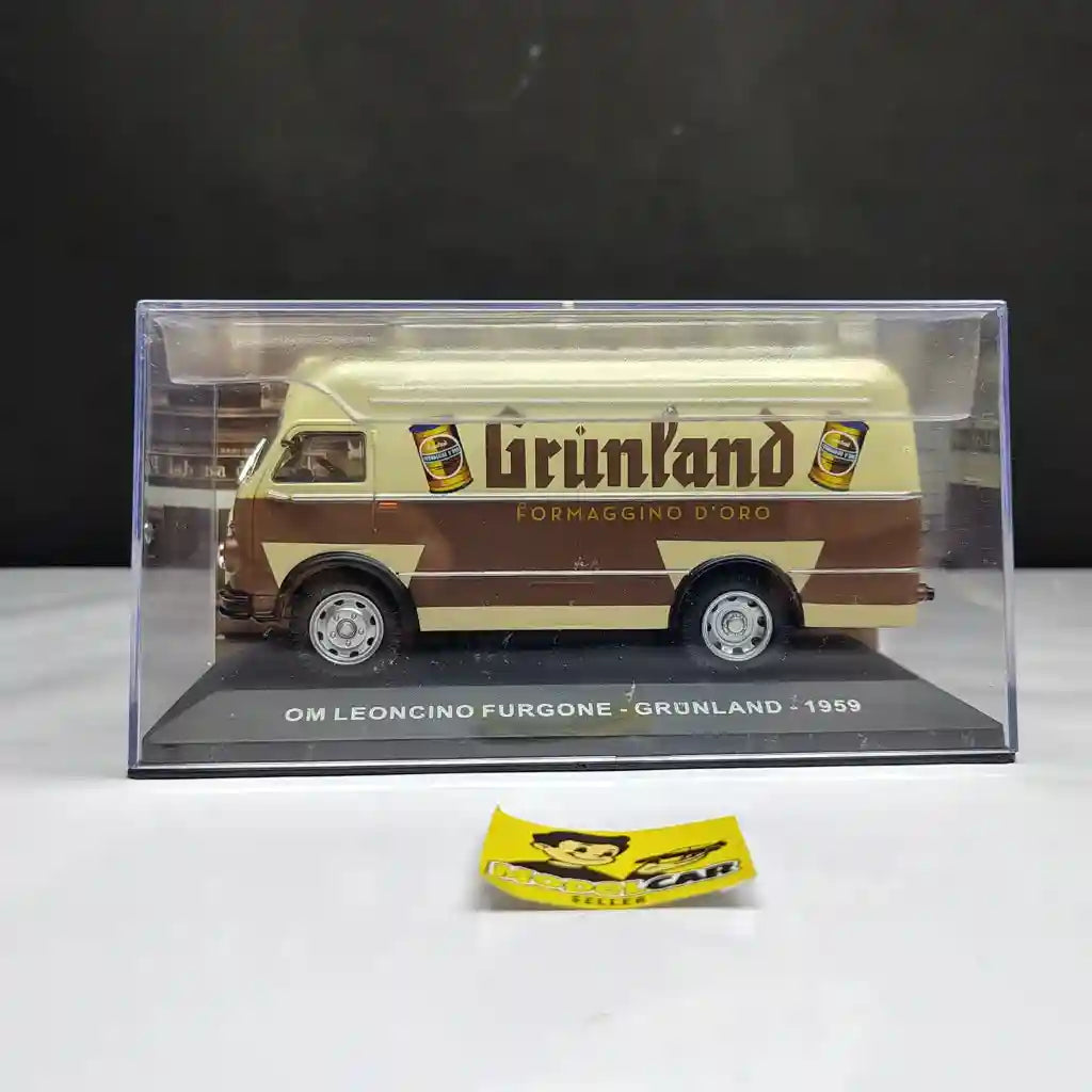 1:43 Altaya OM Leoncino Furgone Grunland Van 1959 Diecast Scale Model Car