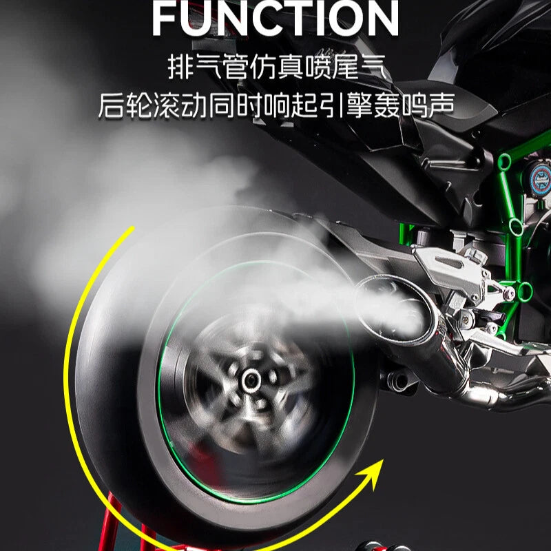 1/6 XLG Kawasaki Ninja H2R Diecast Scale Model Bike