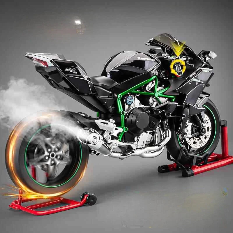 1/6 XLG Kawasaki Ninja H2R Diecast Scale Model Bike