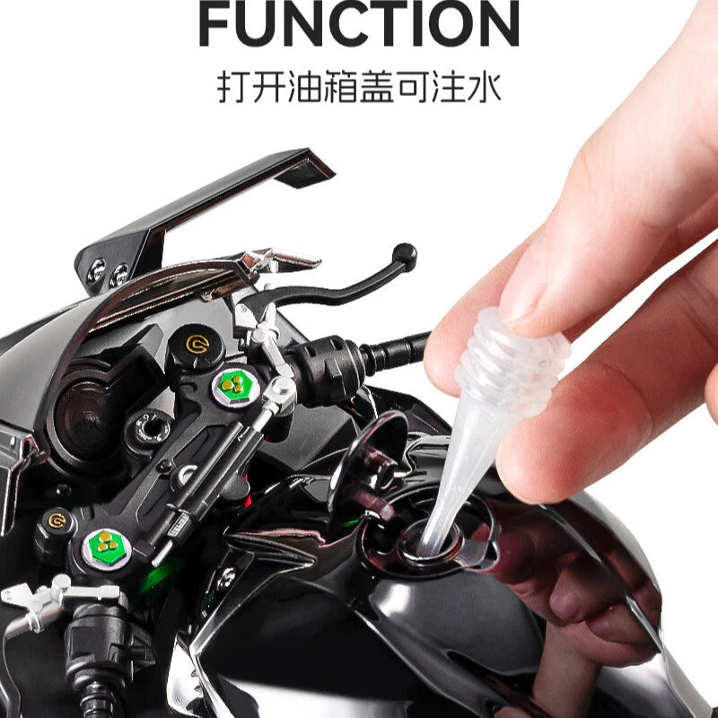 1/6 XLG Kawasaki Ninja H2R Diecast Scale Model Bike