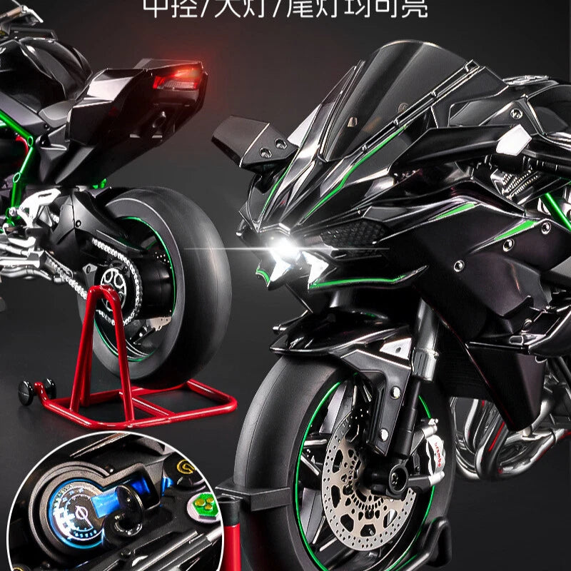 1/6 XLG Kawasaki Ninja H2R Diecast Scale Model Bike