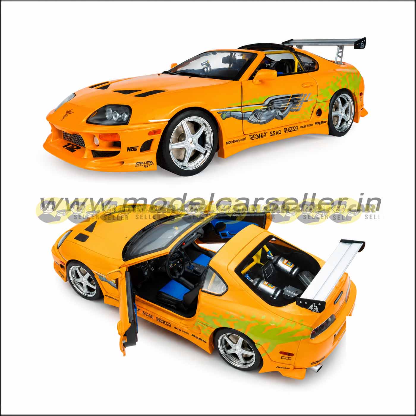 1/18 Solido TOYOTA BRIAN'S SUPRA 1807609A MKIV SPIDER FAST & FURIOUS Diecast Scale Model Car