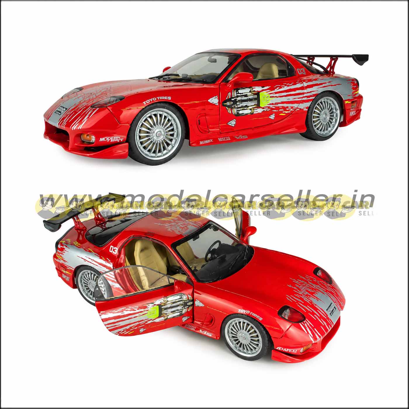1/18 Solido MAZDA DOM'S RX-7 COUPE 2001 FAST & FURIOUS 1810610A Diecast Scale Model Car