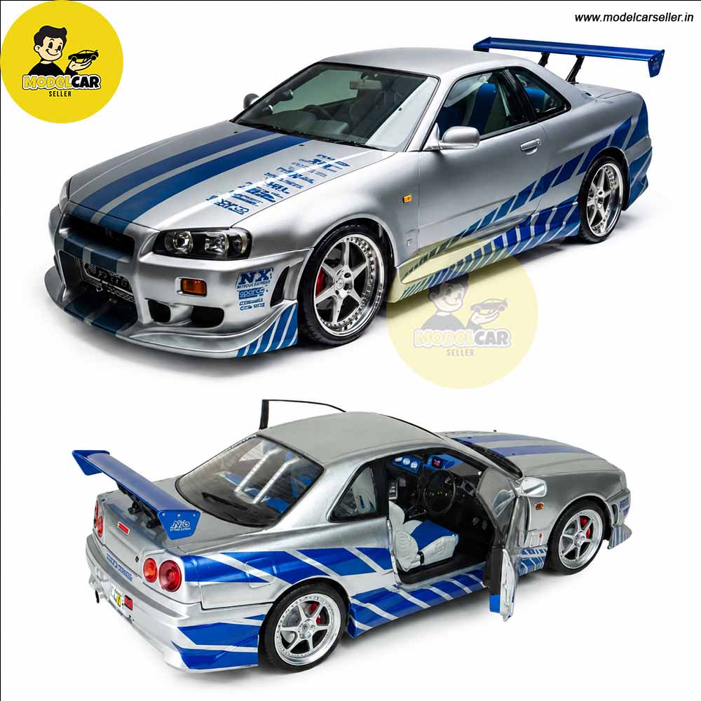 1/18 Solido NISSAN BRIAN'S SKYLINE GT-R FAST & FURIOUS 1804315A Diecast Scale Model Car