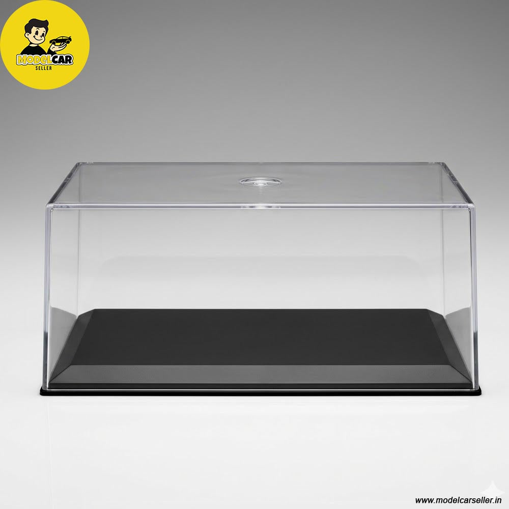 1/18 Acrylic Case With Acrylic Base for Diecast Scale Model Car black