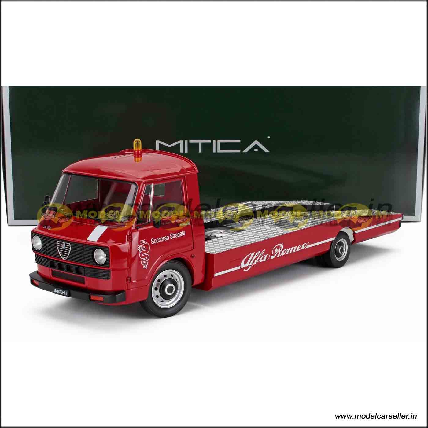 PREORDERS 1/18 MITICA DIECAST ALFA ROMEO A12 1977 Diecast Scale Model Tow Truck