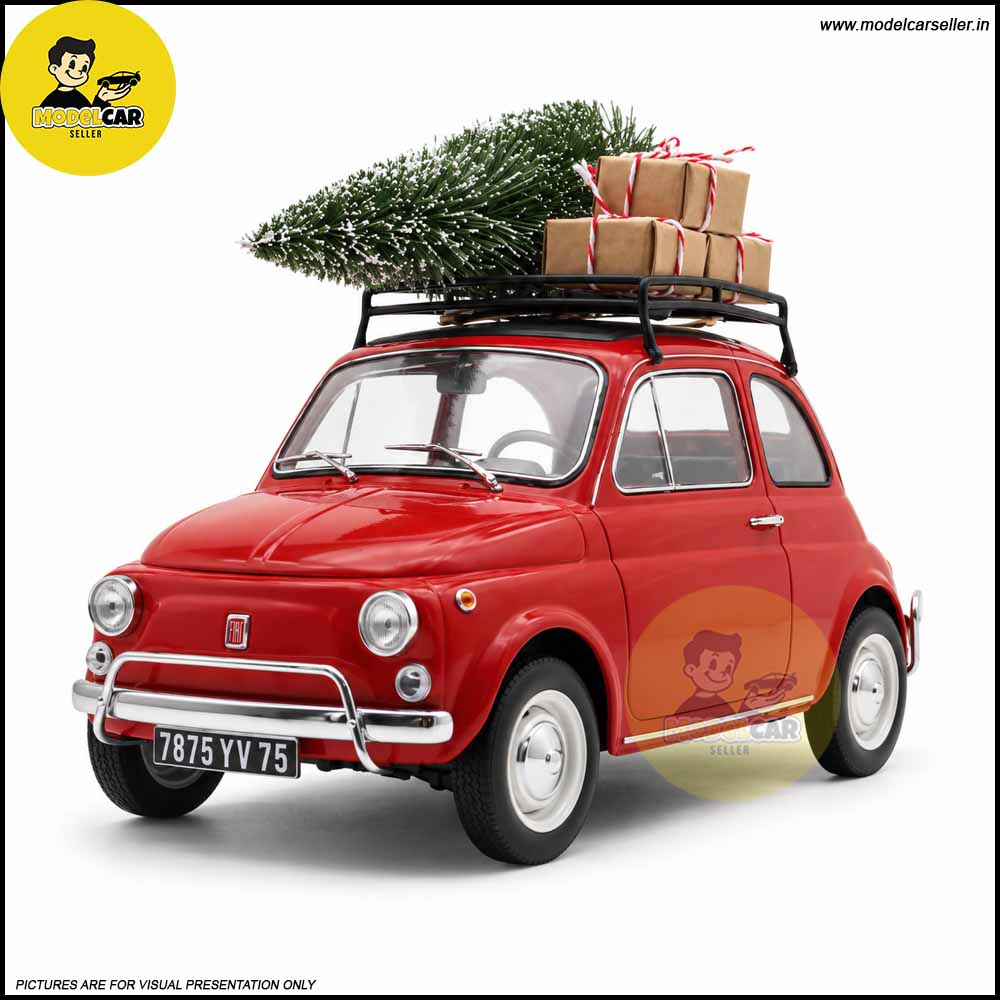 1/18 Fiat 500 L 1968 Norev 187779 Christmas Red DIecast Scale Model Car