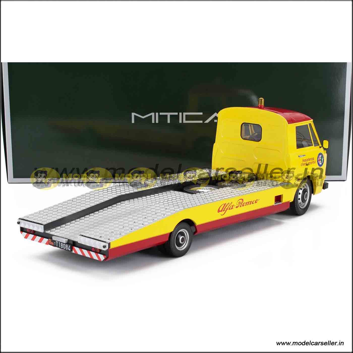 PREORDERS 1/18 MITICA DIECAST ALFA ROMEO A12 1977 Diecast Scale Model Tow Truck