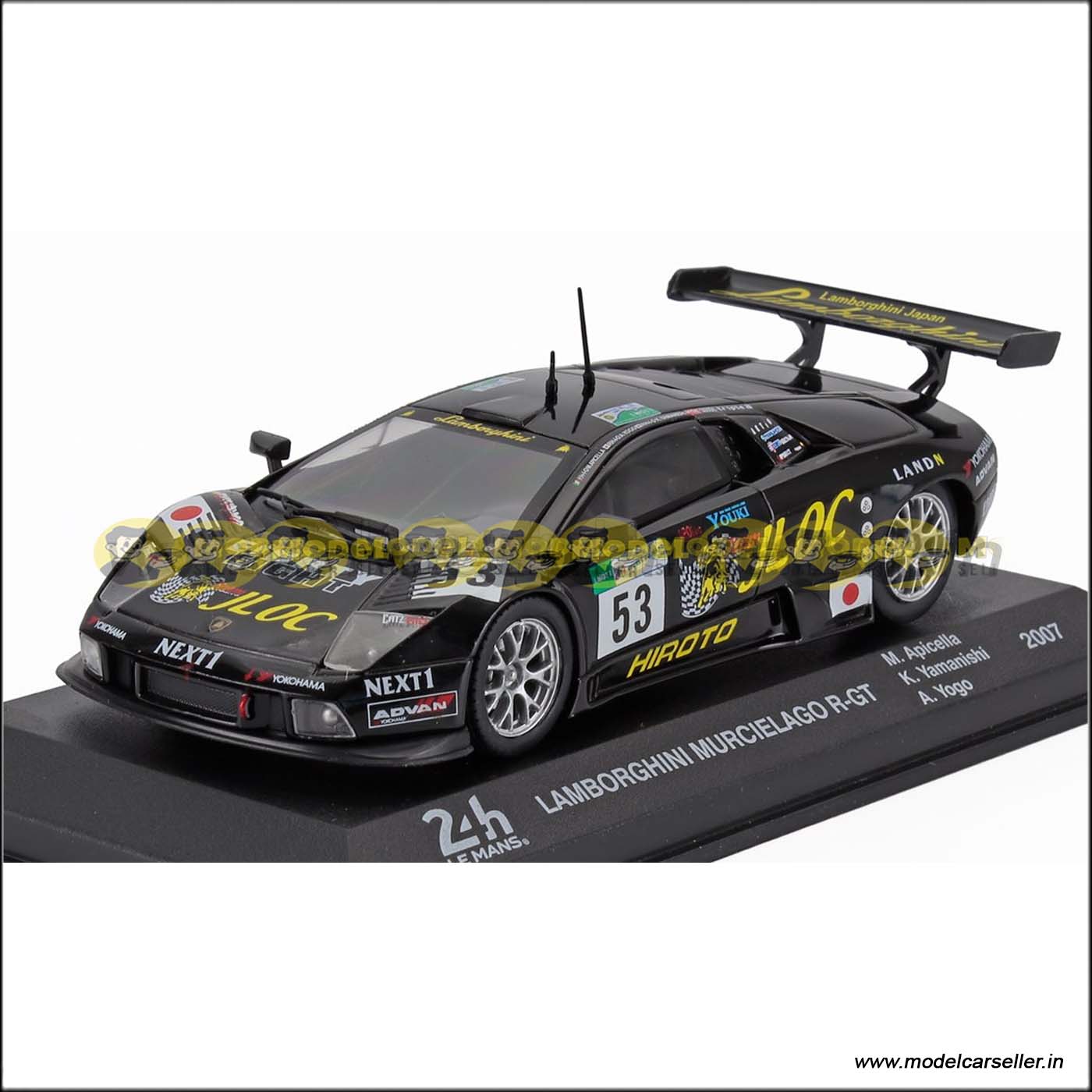 1/43 Altaya LAMBORGHINI MURCIELAGO 24h LE MANS 2007 KOJI YAMANISHI MARCO APICELLA Diecast Scale Model