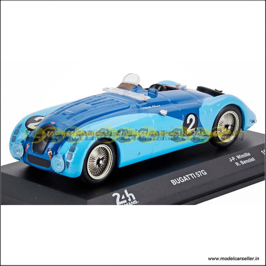 1/43 Altaya BUGATTI TYPE 57G 24h LE MANS 1937 JEAN PIERRE WIMILLE Diecast Scale Model 