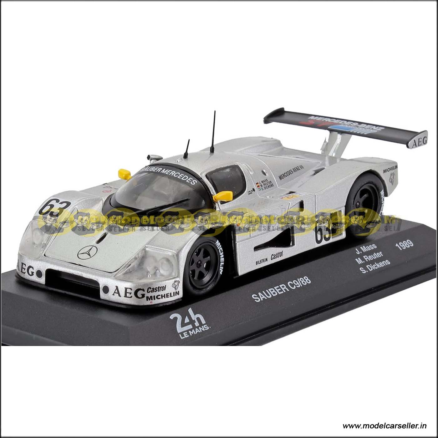 1/43 Altaya MERCEDES BEN 24h LE MANS 1989 JOCHEN MASS Diecast Scale Model