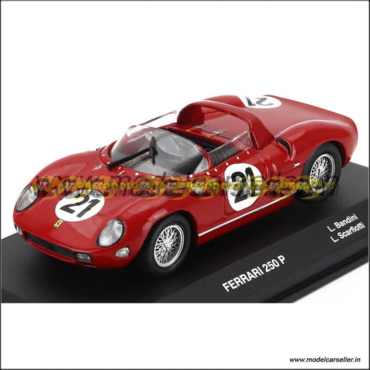 1/43 Ferrari 250P SEFAC N 21 24h LE MANS 1963 LUDOVICO SCARFIOTTI LORENZO BANDINI Altaya Diecast Scale Model Race Car