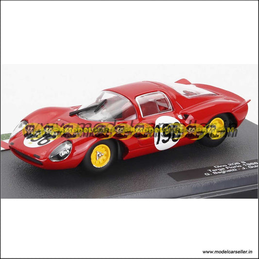 1/43 Ferrari DINO 206S N 196 1966 GIANCARLO BAGHETTI JEAN GUICHET Altaya Diecast Scale Model Race Car