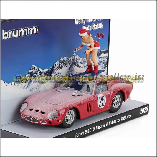 BRUMM 1/43 FERRARI 250 GTO COUPE 1962 MERRY CHRISTMAS Diecast Scale Model Car