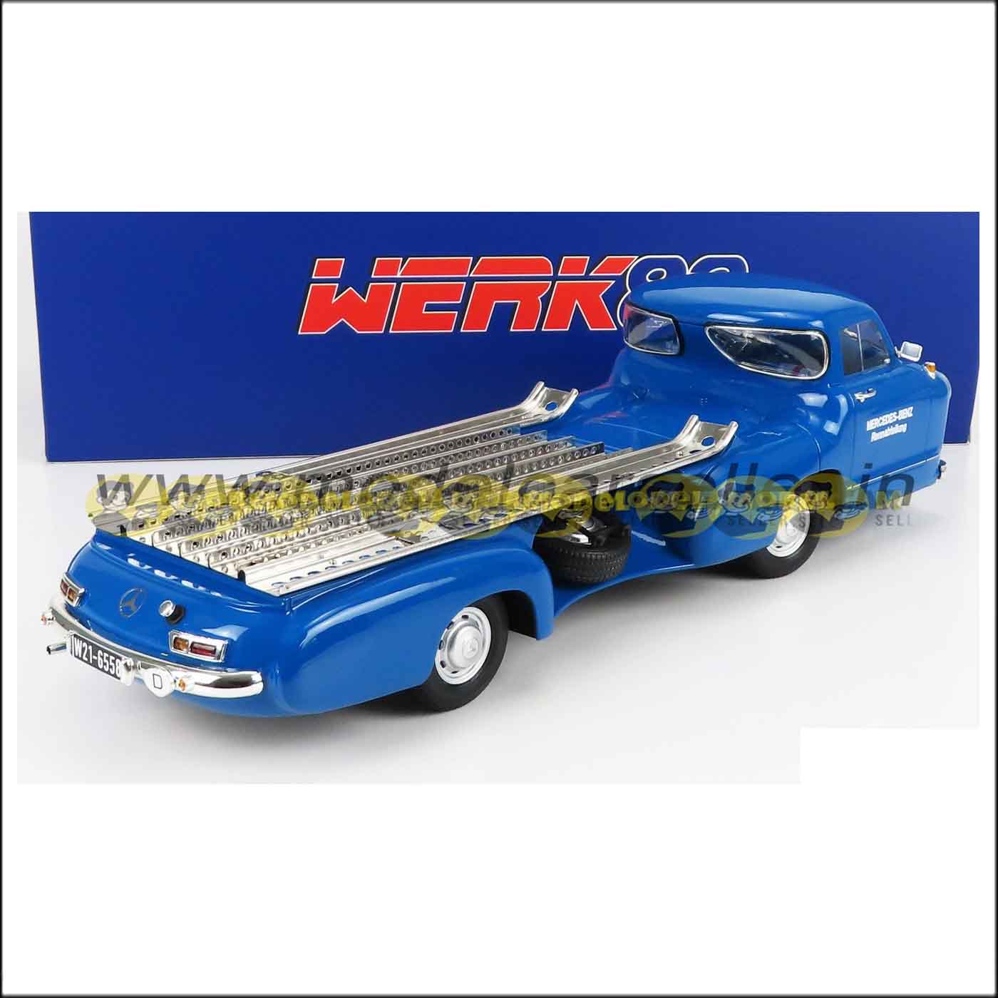 WERK83 1/18 MERCEDES BENZ TRUCK RACING CAR TRANSPORTER 1955