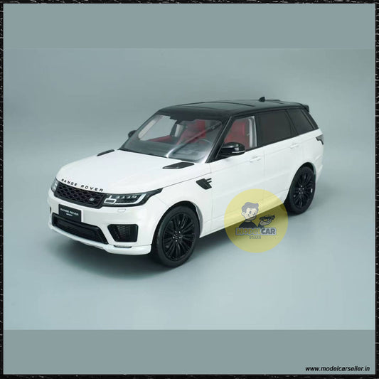 1/18 Whelart Land Rover Range Rover Sport white SUV 2018 Diecast Scale Model  front