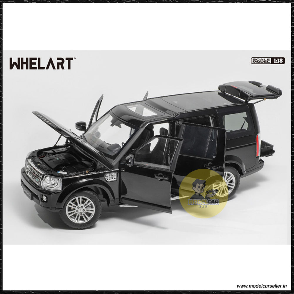 1/18 Land Rover Discovery 4 WHELART Diecast Scale Model SUV black all doors open
