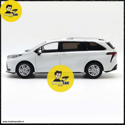  1/18 Toyota SIENNA Dealer Edition MPV Diecast Model white side