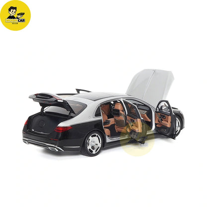 1:18 Almost Real Mercedes Maybach S Class S680 2021 Silver Black Diecast Model Car