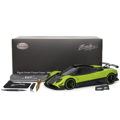1/18 PAGANI ZONDA Cinque Coupe 2009 VERDE FIRENZE Almost Real 850602001 Diecast Model Toys Car