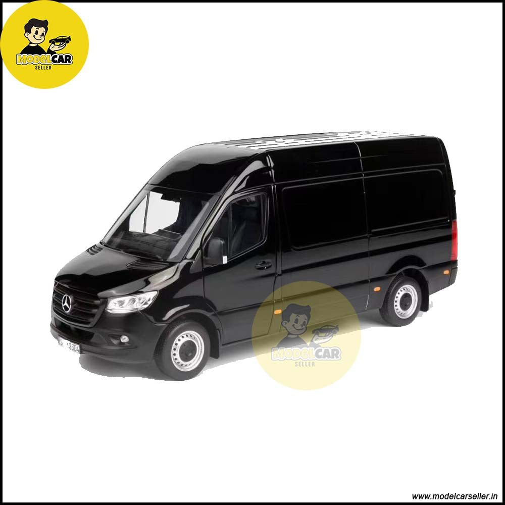 1/18 Mercedes Benz Sprinter 2018 Norev Black Diecast Scale Model Van