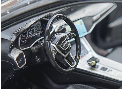 1 18 audi a6l diecast scale model black  interior
