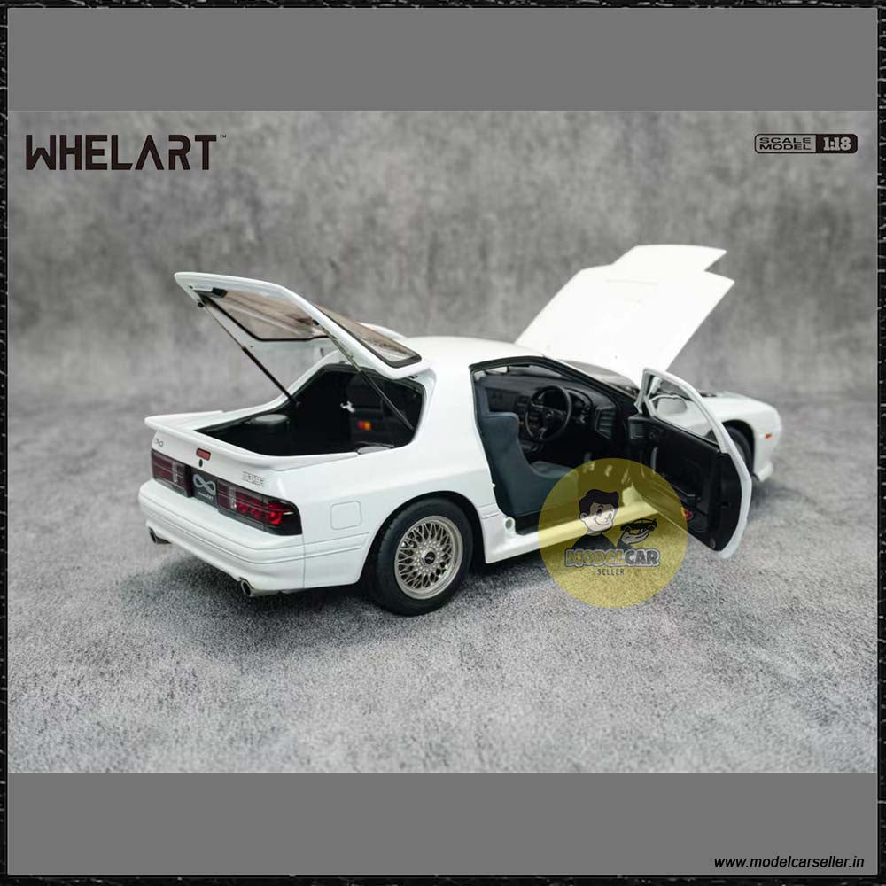 1 18 Mazda Savanna RX 7 Whelart Diecast Scale Model Car white