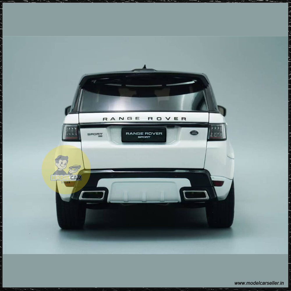 1/18 Whelart Land Rover Range Rover Sport white SUV 2018 Diecast Scale Model  back
