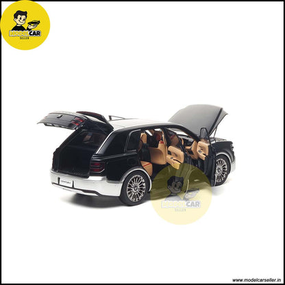 1/18 Toyota Century 2023 SUV Almost Real Black Silver Diecast Scale Model Car 