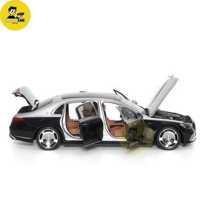 1:18 Almost Real Mercedes Maybach S Class S680 2021 Silver Black Diecast Model Car