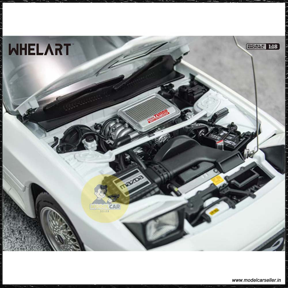 1 18 Mazda Savanna RX 7 Whelart Diecast Scale Model Car white