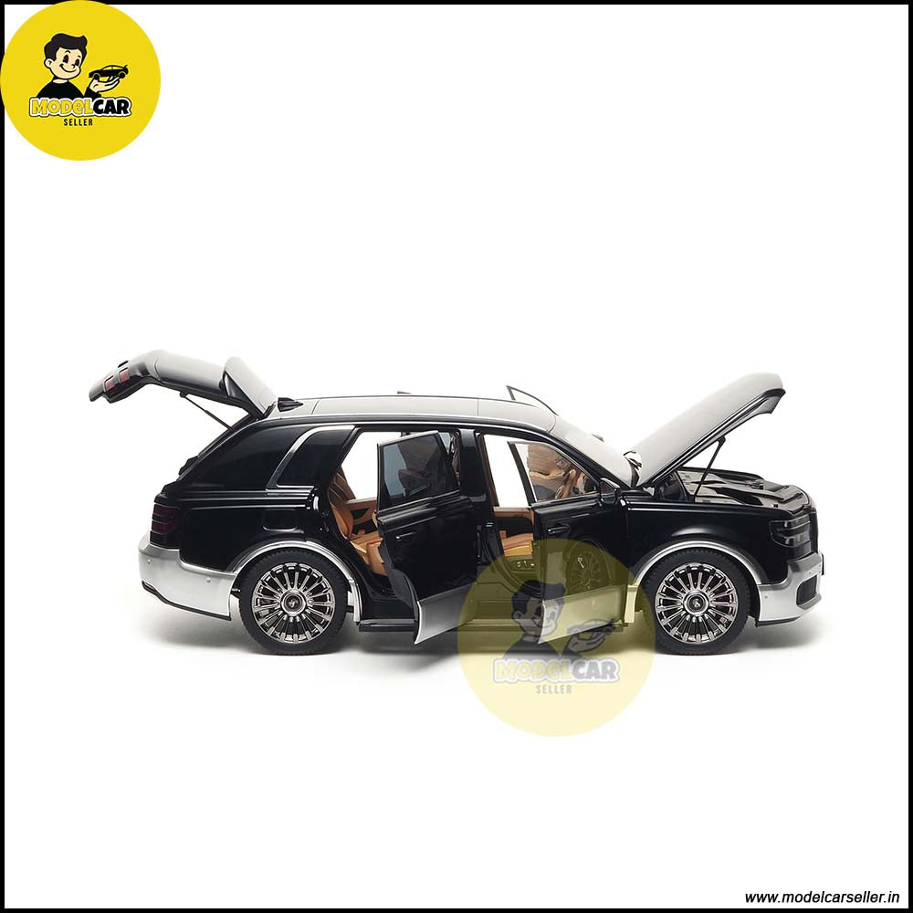 1/18 Toyota Century 2023 SUV Almost Real Black Silver Diecast Scale Model Car 