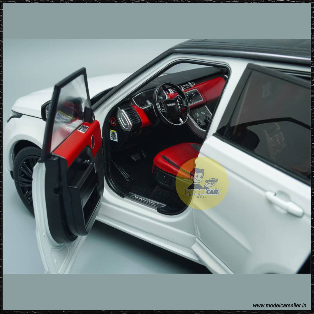 1/18 Whelart Land Rover Range Rover Sport white SUV 2018 Diecast Scale Model  interior