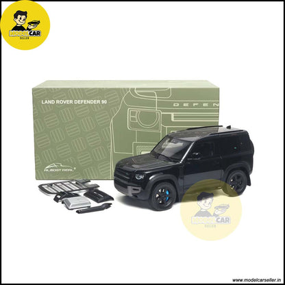 1/18 Land Rover Defender 90 2020 Almost Real Santorini Black Diecast Model