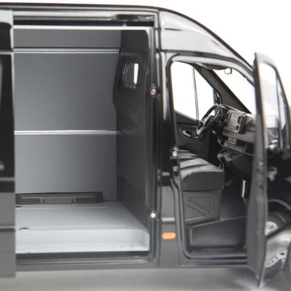 PRE-ORDER 1/18 Mercedes Benz Sprinter 2018 Norev Black Diecast Scale Model Van