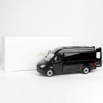1/18 Mercedes Benz Sprinter 2018 Norev Black Diecast Scale Model Van