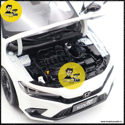 118 honda civic 2022 11th gen diecast model white engine