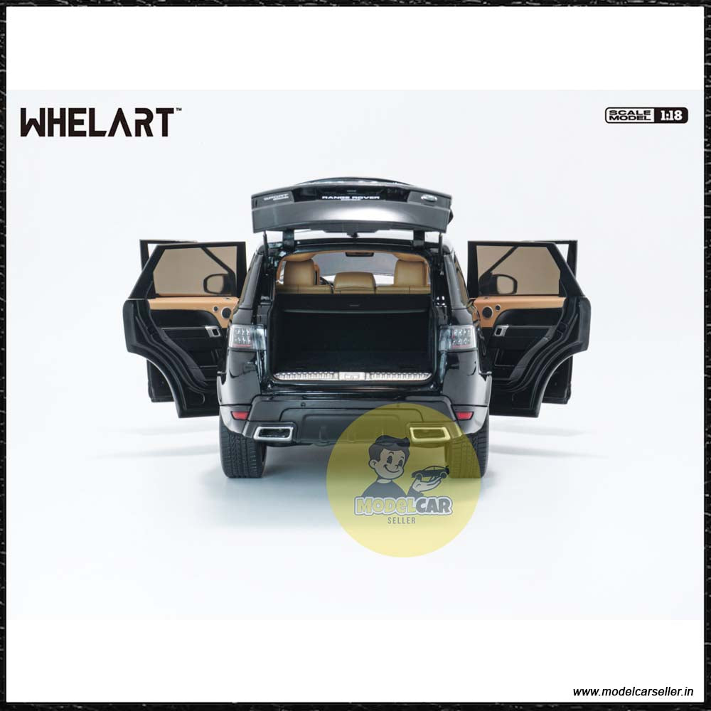 1/18 Whelart Land Rover Range Rover Sport black SUV 2018 Diecast Scale Model SUV back
