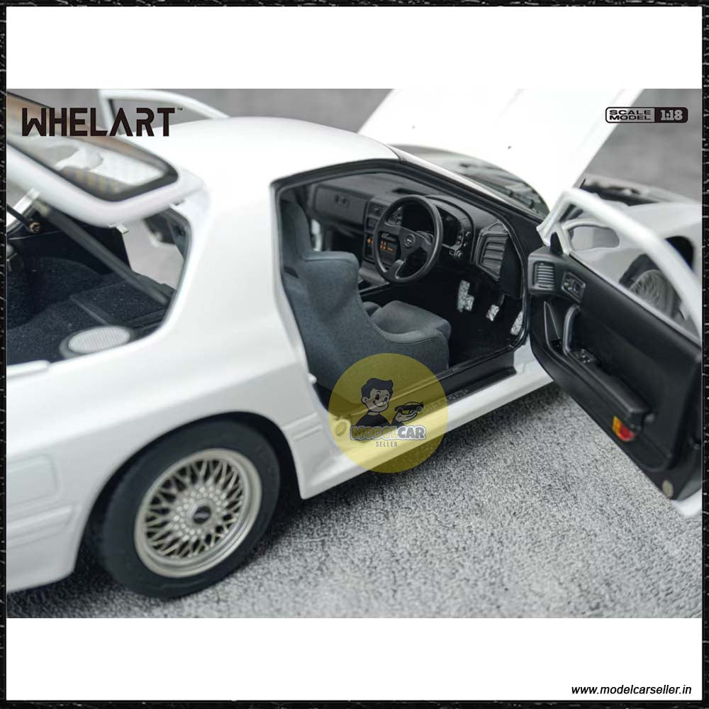 1 18 Mazda Savanna RX 7 Whelart Diecast Scale Model Car white