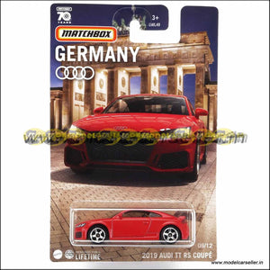 1/64 Hot Wheels Matchbox Audi TT RS Coupe 2019 Diecast Scale Model Car